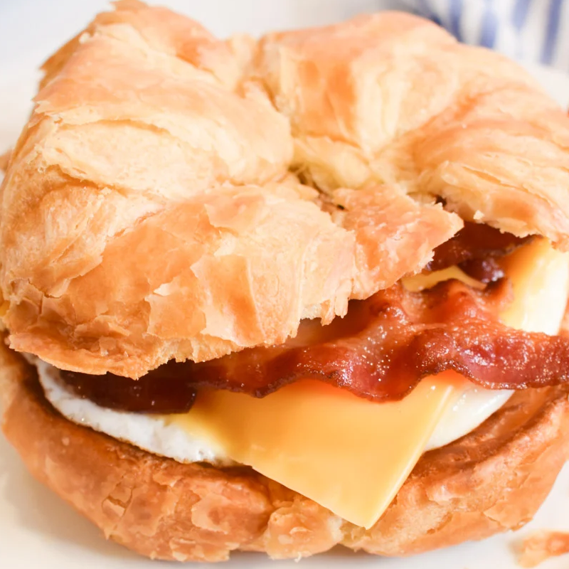 Bacon, Egg, and Cheese Croissant Sandwich  Main Image